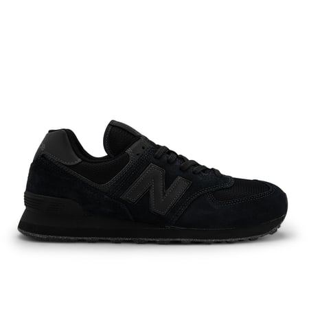  New Balance Men's 574 V2 Evergreen Sneaker, Black/Black, 4